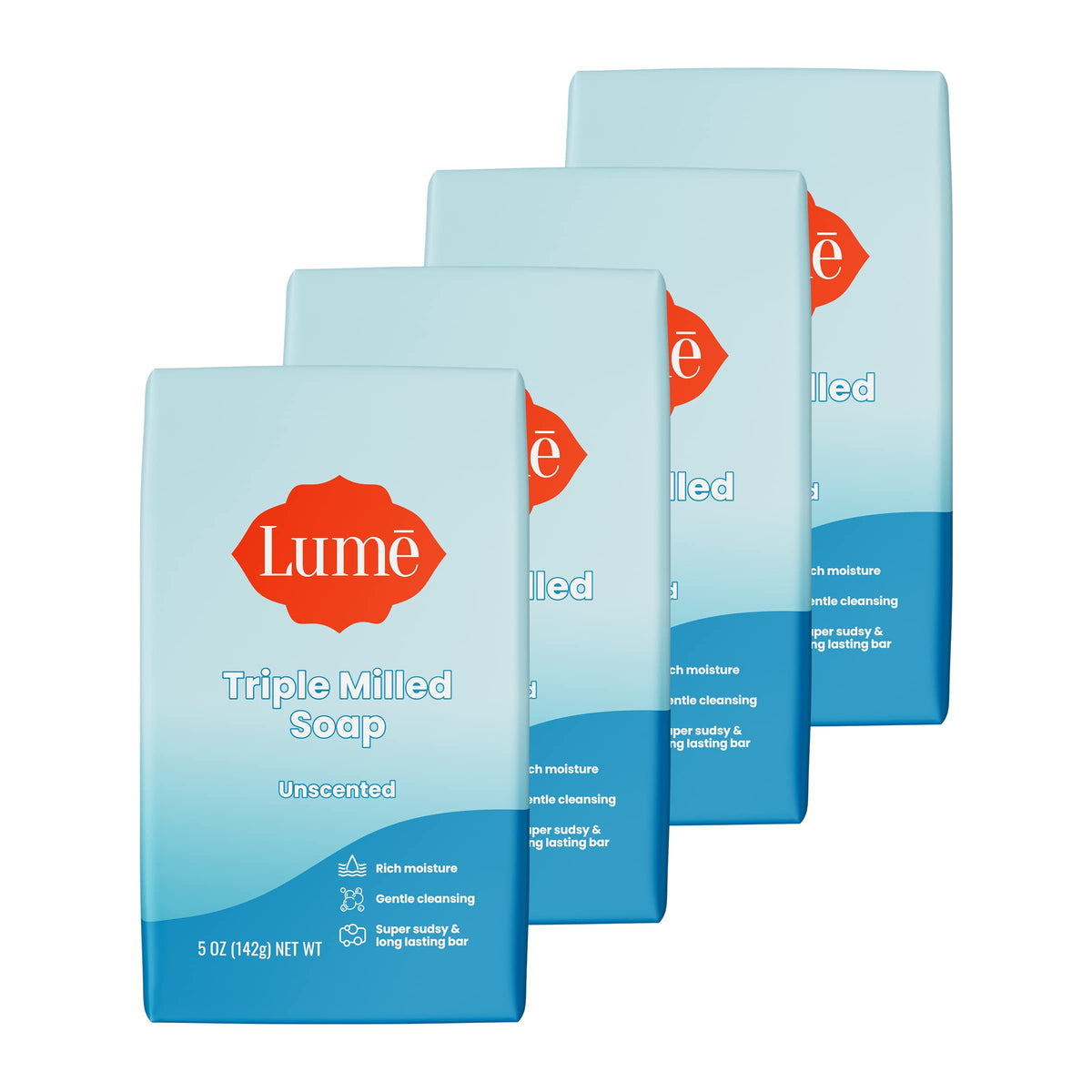 Lume Triple Milled Bar Soap 5 oz front view