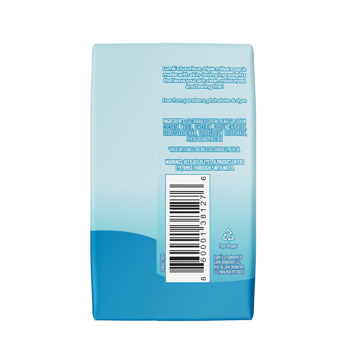 Lume Triple Milled Bar Soap 5 oz packaging