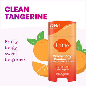 Lume Whole Body Deodorant 3 Pack Unscented front view