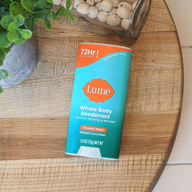 Lume Whole Body Deodorant application on skin