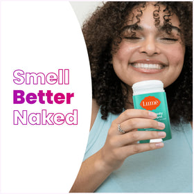 Lume Whole Body Deodorant Cream Stick Minted Cucumber opened