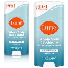 Lume Whole Body Deodorant Cream Stick unscented front view
