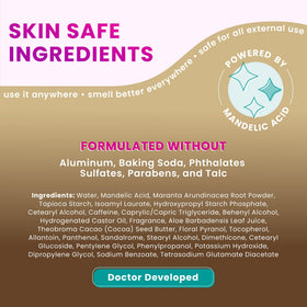 Lume Whole Body Deodorant Cream Stick Vanilla Bliss application on skin