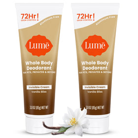 Lume Whole Body Deodorant Cream Tube Vanilla Bliss front view