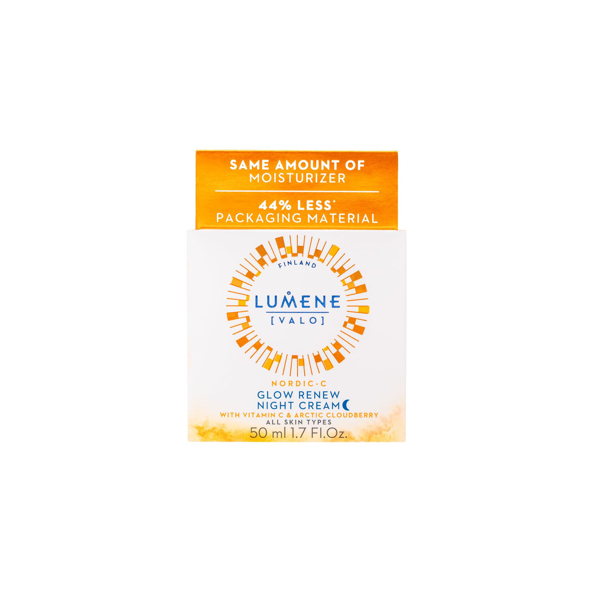 Lumene Nordic-C Glow Renew Night Cream packaging side view