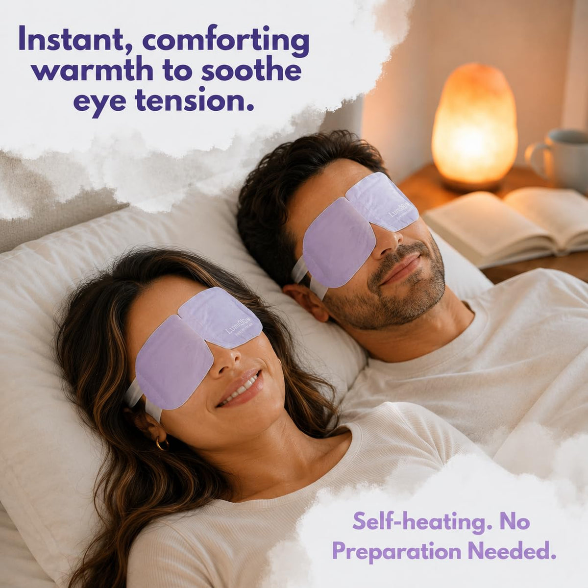 LumiDew Steam Eye Mask travel-ready in a handbag