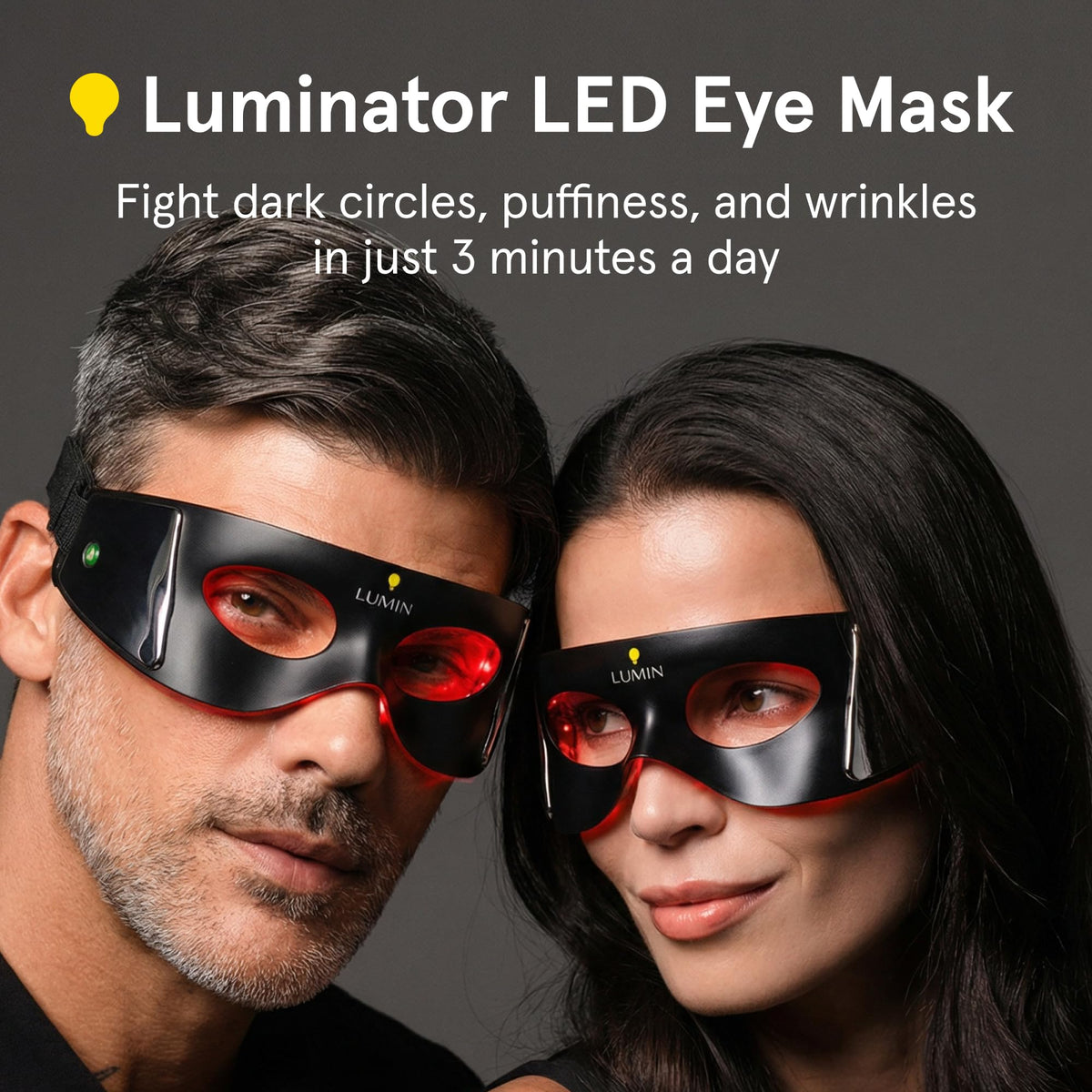 Lumin Luminator LED Eye Mask close-up of LED lights