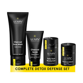 Lumin Skincare Kit for Men with face wash, scrub, and moisturiser