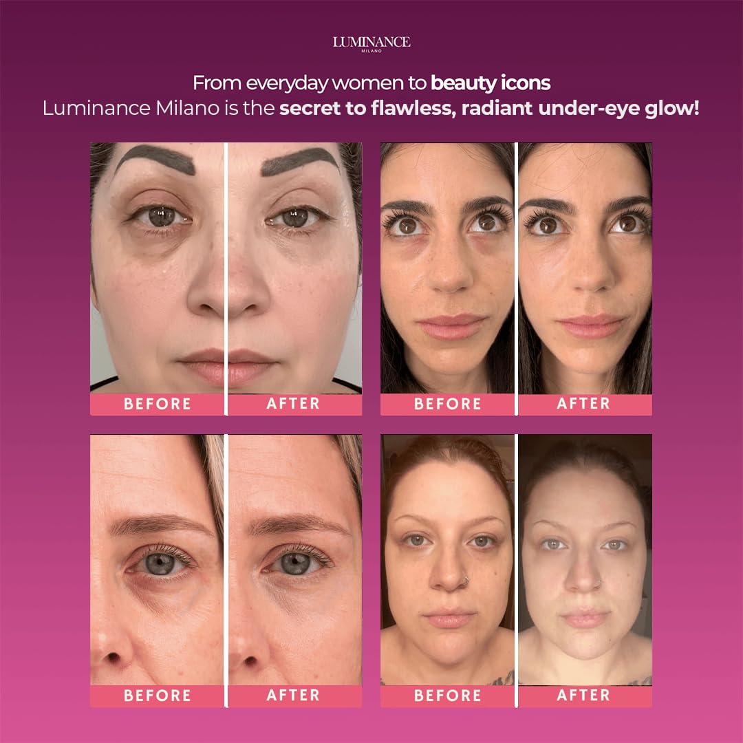 Luminance Milano Under Eye Brightener Pink 59g application process