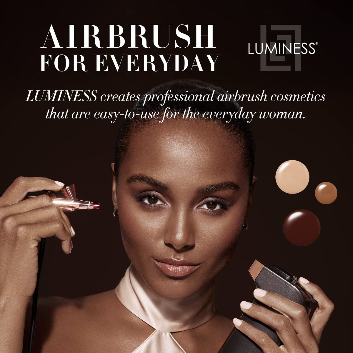 LUMINESS Air Icon Pro Airbrush System in lifestyle setting
