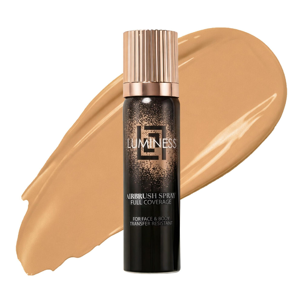 LUMINESS Airbrush Body Coverage front view with packaging