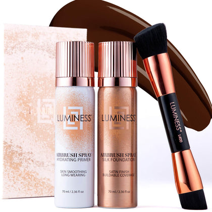 LUMINESS Airbrush Spray Silk Foundation Starter Kit packaging front view