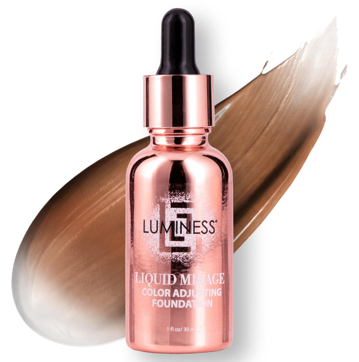 LUMINESS Liquid Mirage Foundation Deep shade front view