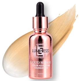 LUMINESS Liquid Mirage Foundation Medium front view with packaging