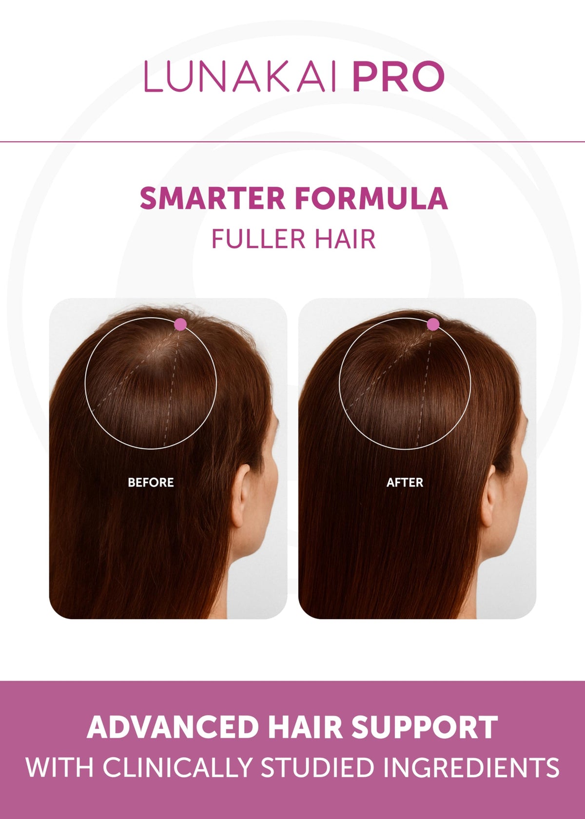 Lunakai Hair Growth Supplement with ingredients list