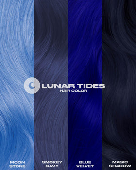 Lunar Tides Blue Velvet hair dye back view