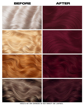 Lunar Tides Cranbaby hair color application process