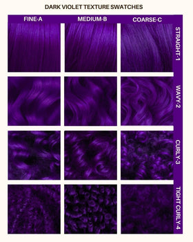 Lunar Tides Dark Violet hair color on model showcasing vibrant results