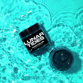 Lunar Tides hair dye ingredients list on back of bottle