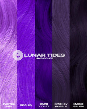 Lunar Tides Semi-Permanent Hair Color Iris on hair strands