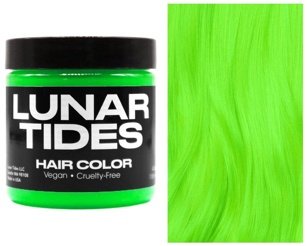 Lunar Tides Semi-Permanent Hair Colour Neon Lime 4 fl. oz. front view