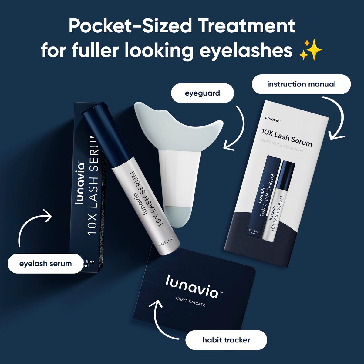 lunavia Eyelash Serum applicator close-up