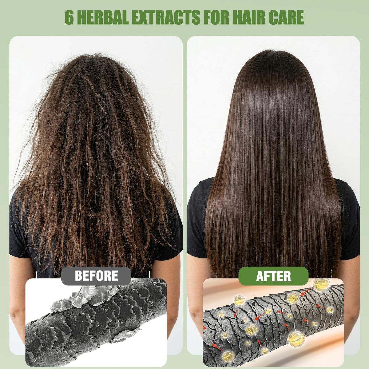 Lunory dark brown hair dye shampoo with natural ingredients display