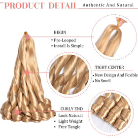 Luoyudu 16 Inch Curly Braiding Hair close-up of texture