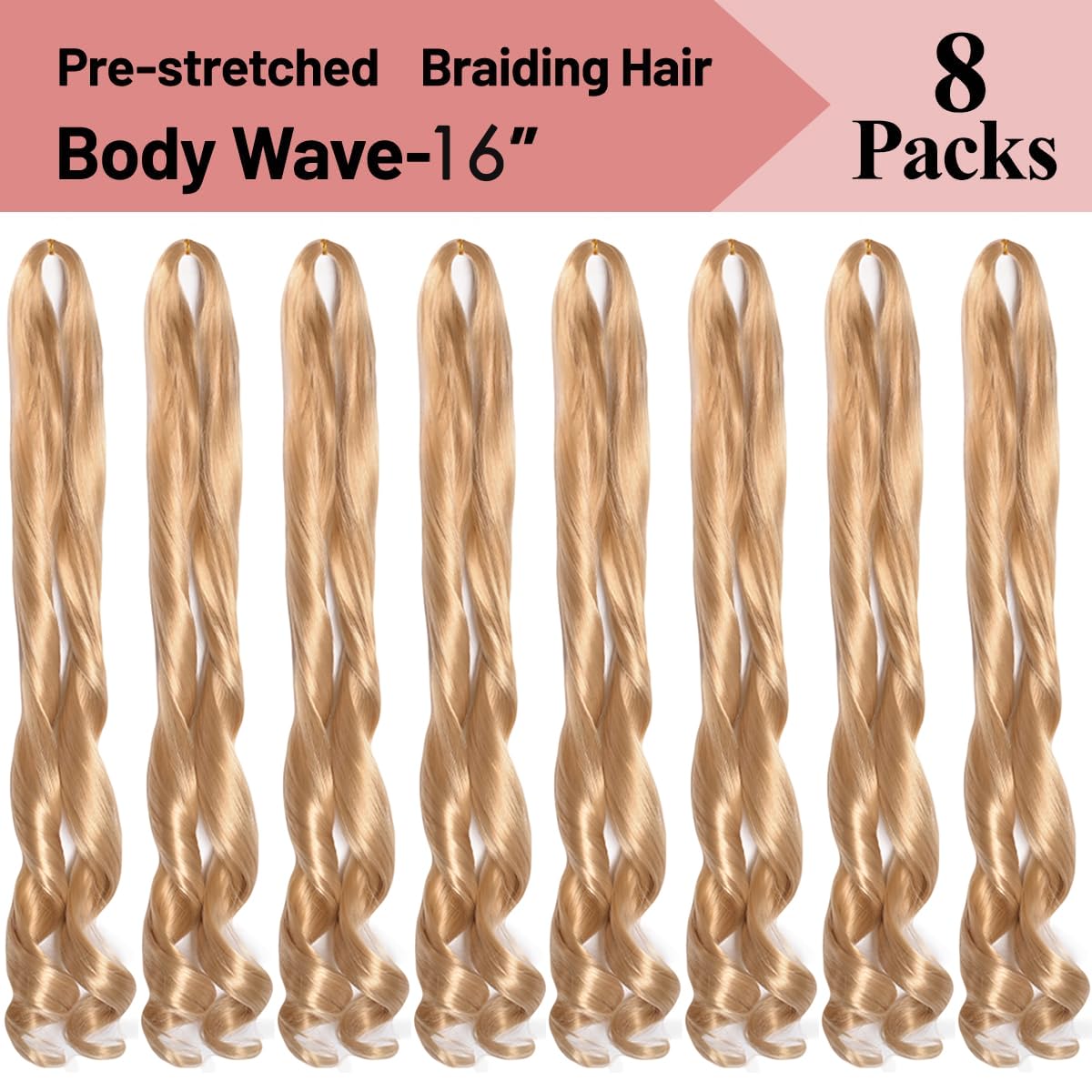 Luoyudu 16 Inch Curly Braiding Hair displayed in various styles