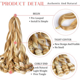 Luoyudu Curly Braiding Hair 24 Inch P27/613 in packaging