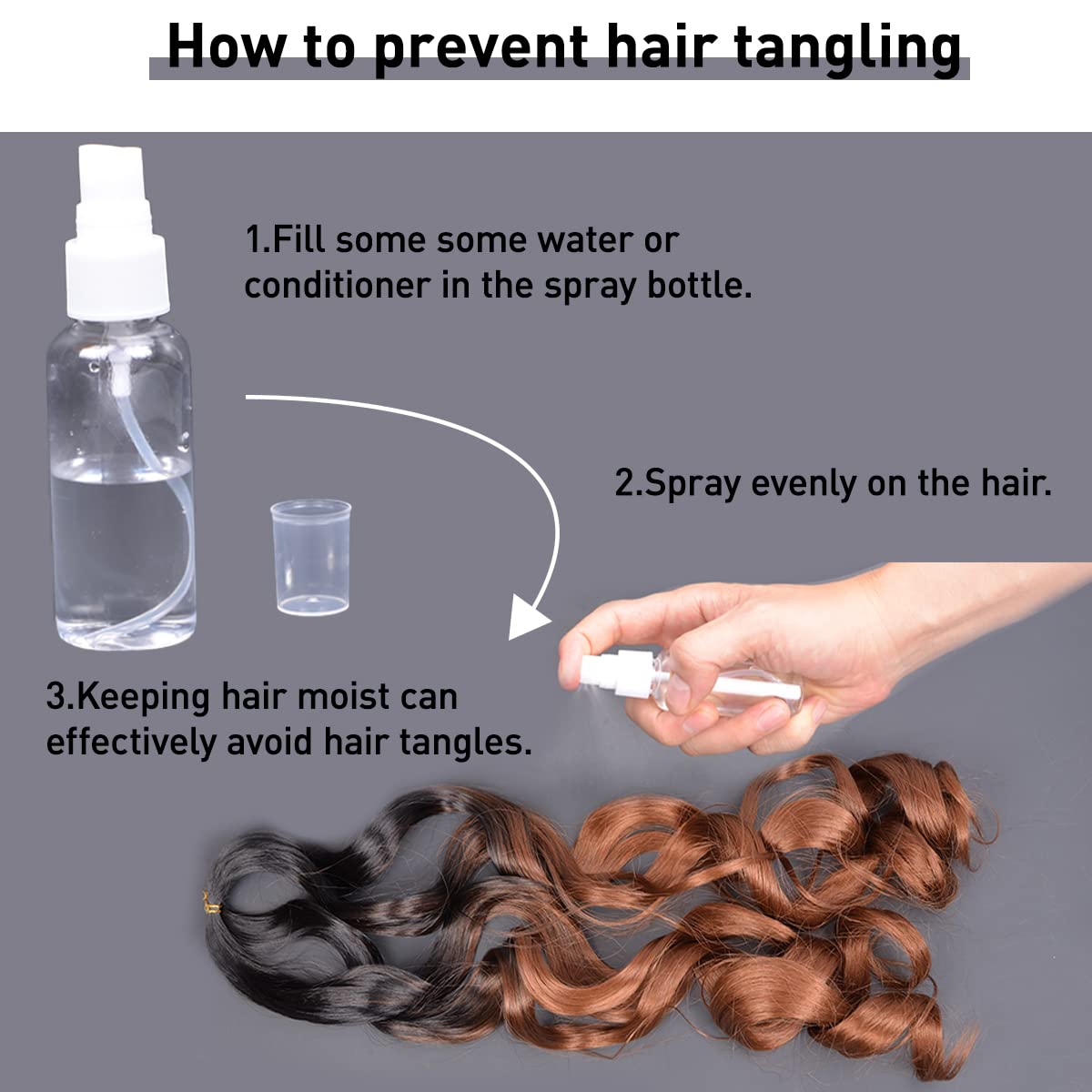 Luoyudu Curly Crochet Hair Extensions in a lifestyle setting