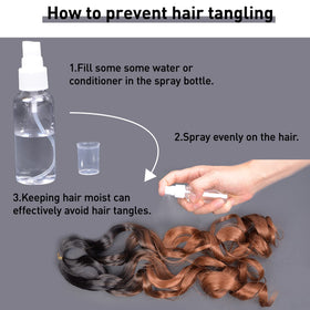 Luoyudu Curly Crochet Hair Extensions in a lifestyle setting