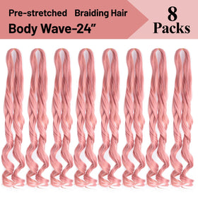 Luoyudu French Curl Braiding Hair styled in box braids