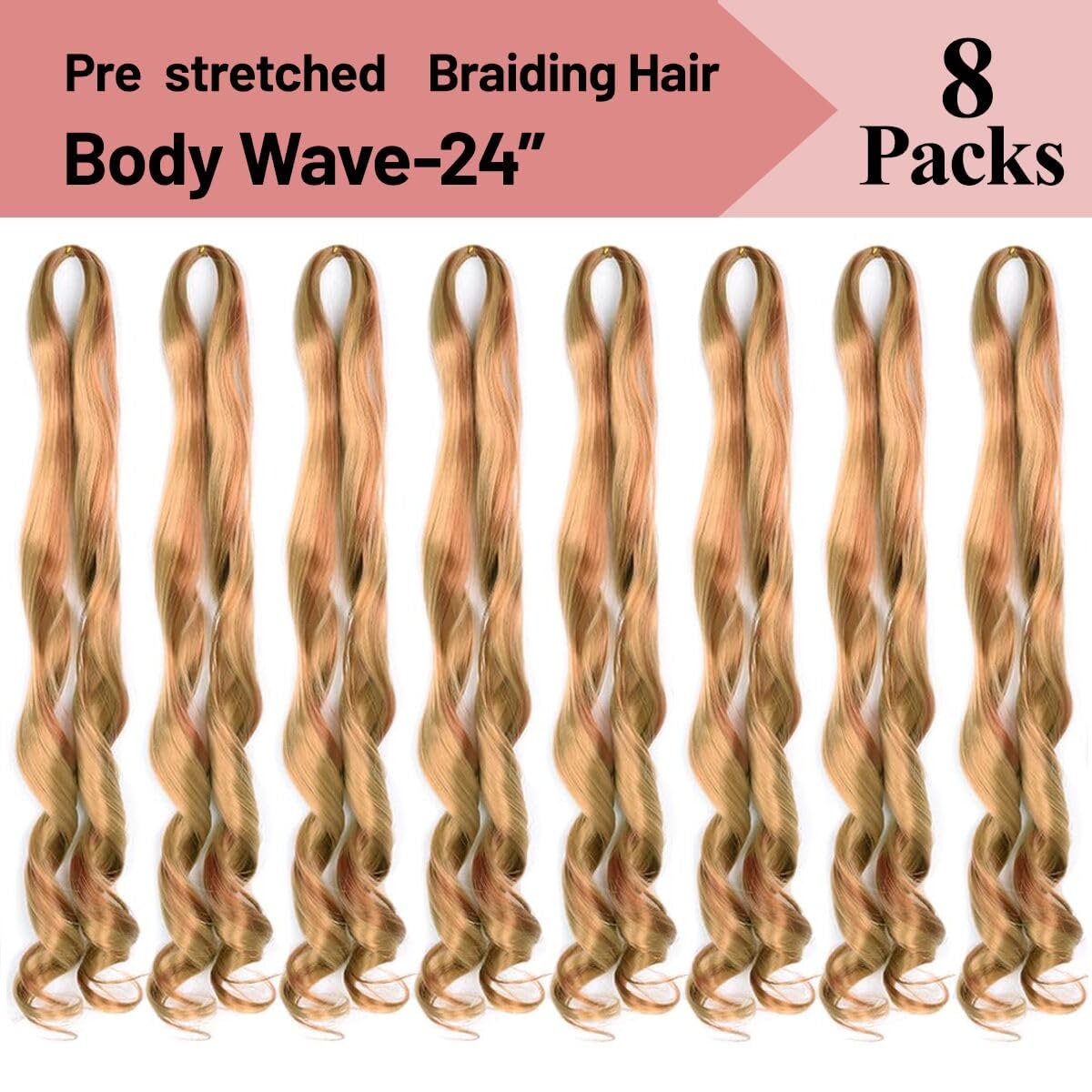 Luoyudu French Curly Braiding Hair P27/30 close-up of texture