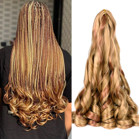 Luoyudu French Curly Braiding Hair P27/30 front view