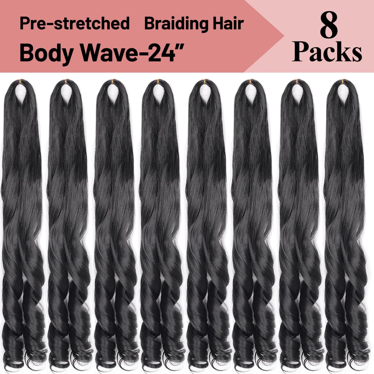 Luoyudu French Curly Braiding Hair styled in Box Braids