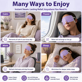 LURE Eye Serenity Steam Eye Mask lavender close-up