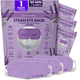 LURE Eye Serenity Steam Eye Mask lavender front view