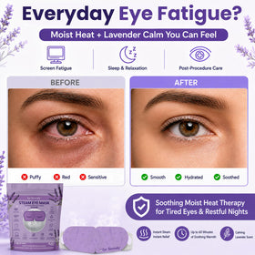 LURE Eye Serenity Steam Eye Mask lavender packaging