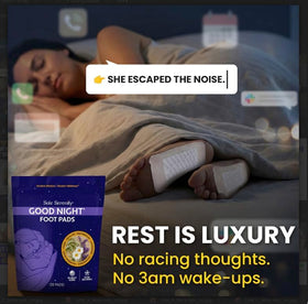 LURE Good Night Foot Pads with herbal blend ingredients