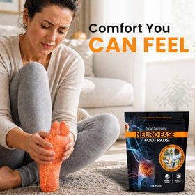 LURE NeuroEase Foot Pads in use at night