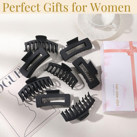 LuSeren Black Hair Clip demonstrating strong hold