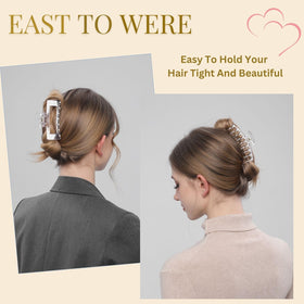 LuSeren clear hair clip side view