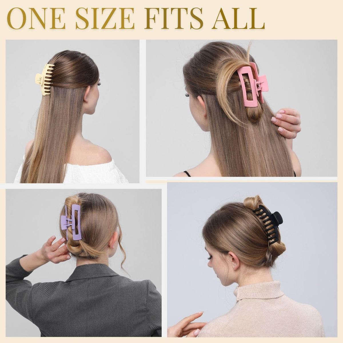 LuSeren hair clips displayed on a flat surface