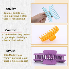 LuSeren hair clips in use with curly hair