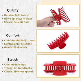 LuSeren Hair Clips showing non-slip grip feature