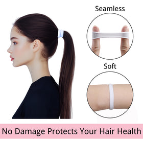 LuSeren hair ties displayed with casual outfit accessories