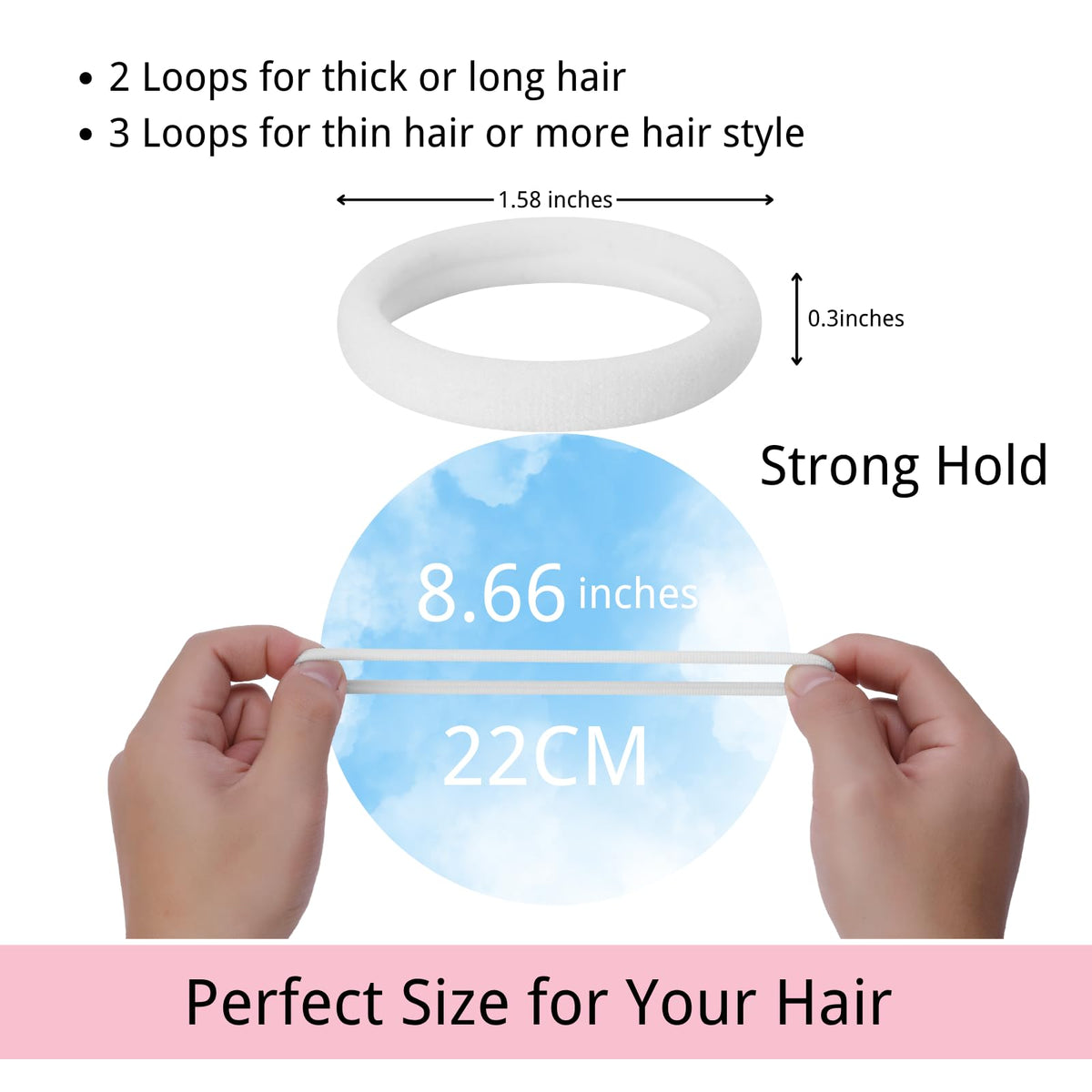 LuSeren hair ties in premium gift box, top view