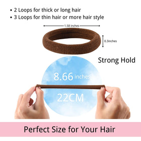 LuSeren hair ties large soft elastics packaging