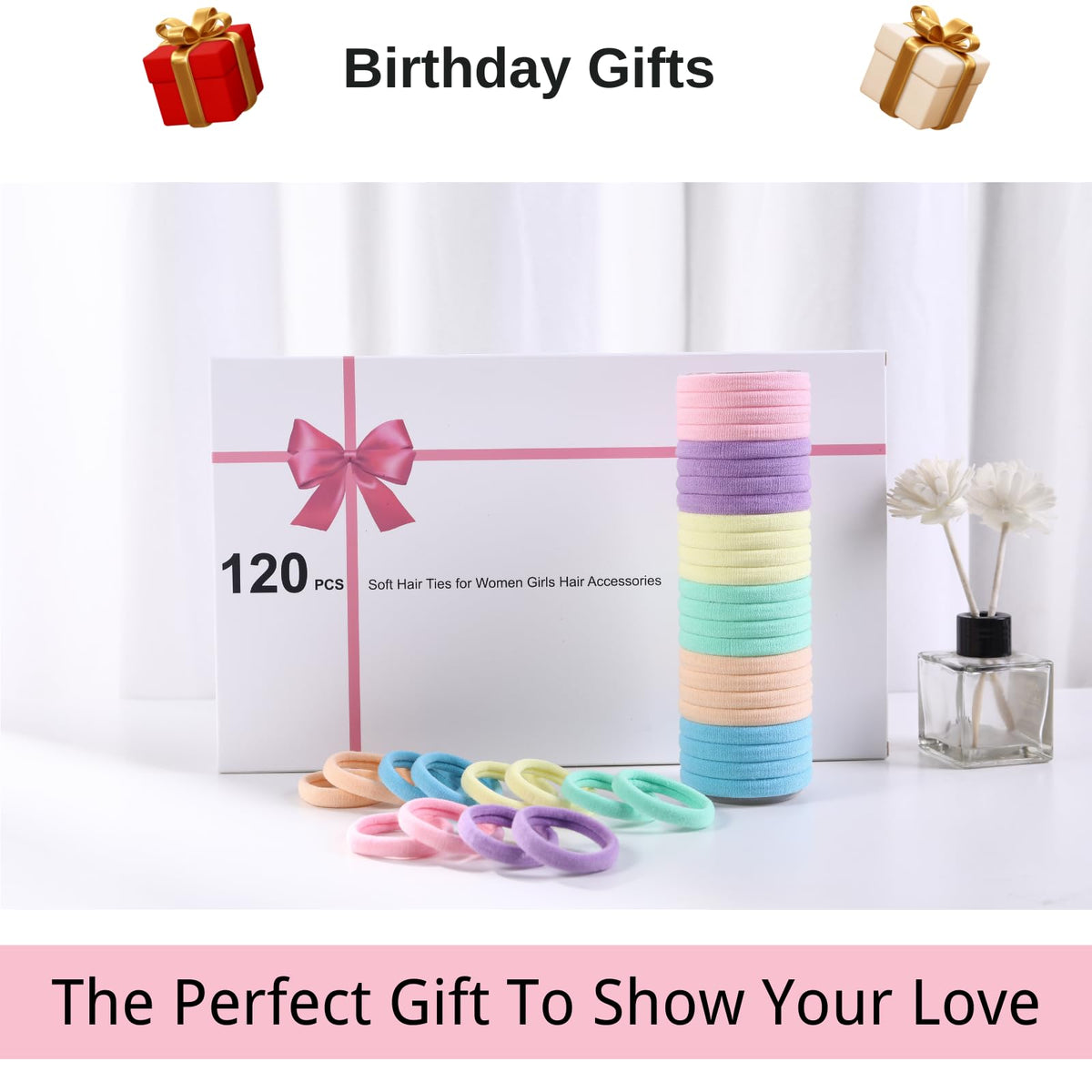LuSeren hair ties packaging with elegant design